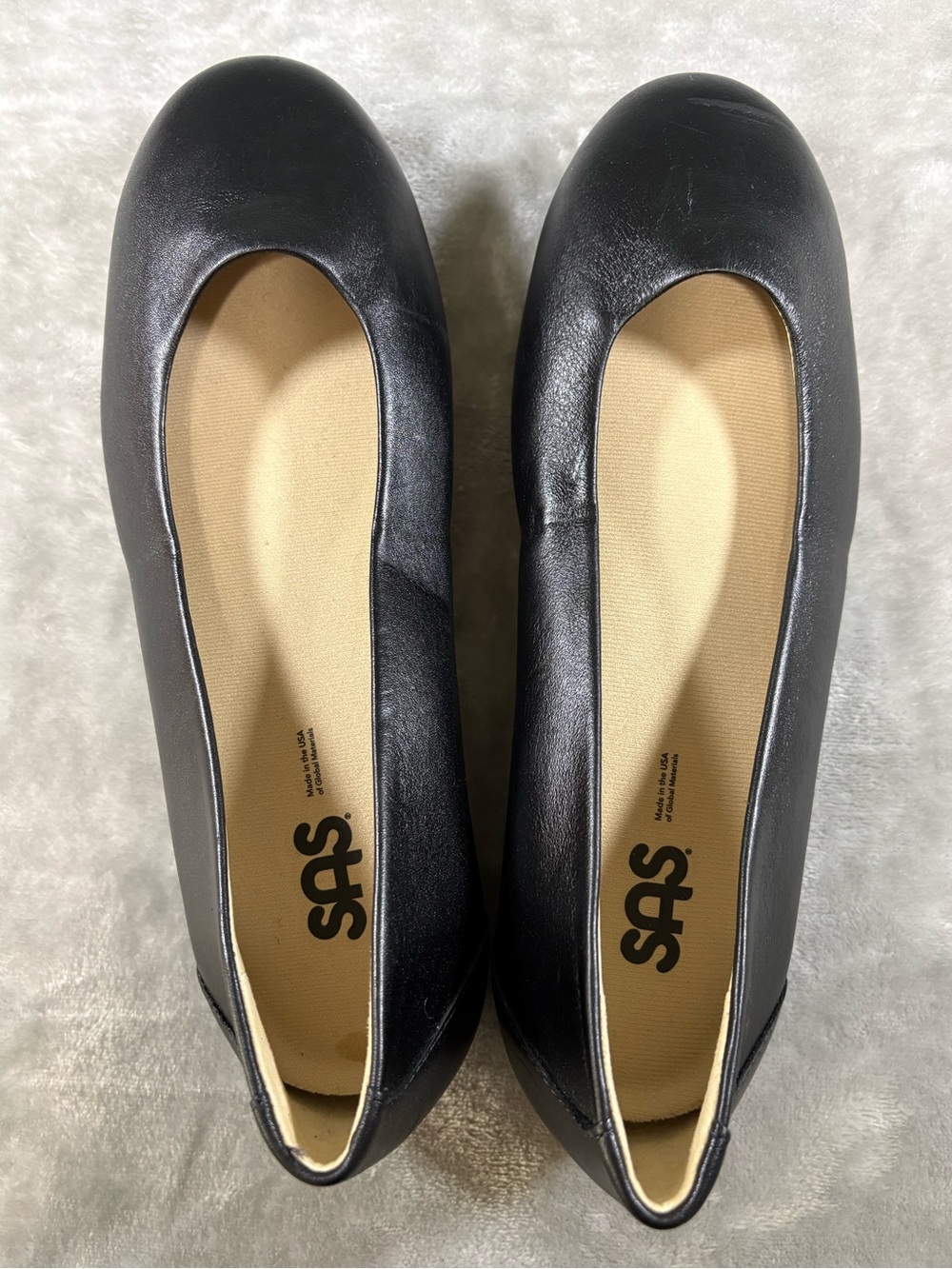 SAS Scenic Comfort Ballet Flat Leather Size 10.5 Wide New